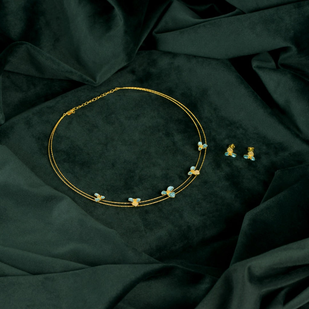 Gold Bloom Charm Set