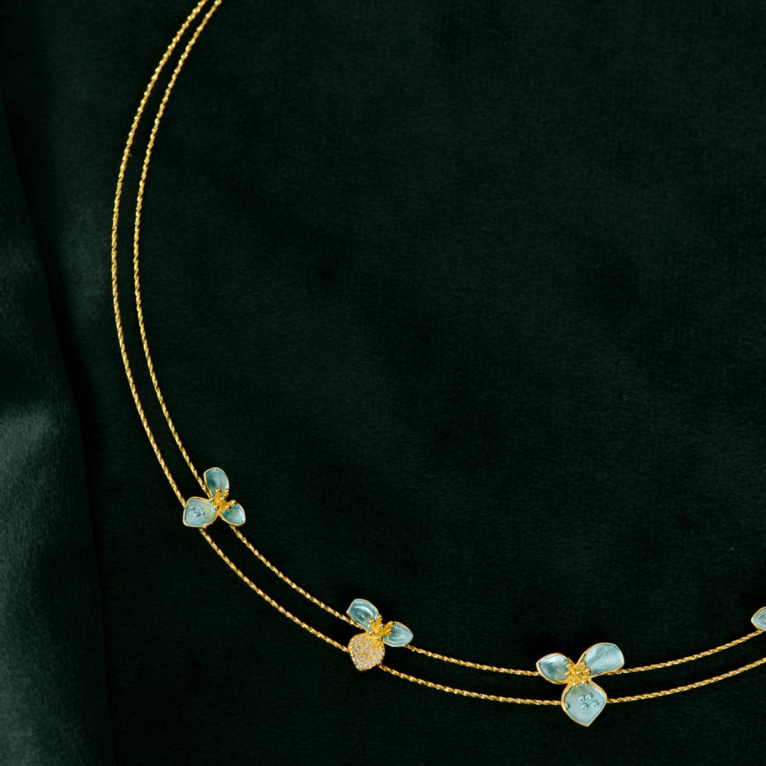 Gold Bloom Charm Set