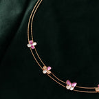Rose Gold Pink Butterfly Set