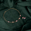 Rose Gold Pink Butterfly Set