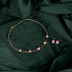 Rose Gold Pink Butterfly Set