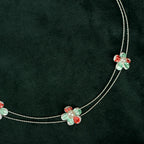 Silver Pearl Flower Set