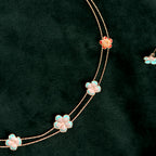 Rose Gold Multicolor Flower Set