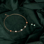 Rose Gold Multicolor Flower Set