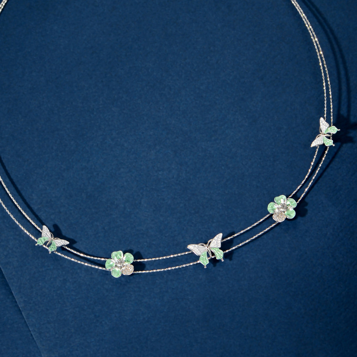 Silver Butterfly Bloom Set