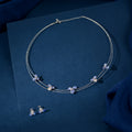 Blue Enamel Floral Set