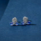 Blue Enamel Floral Set