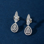 Silver Floral Drop Set