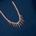 Rose Gold Sapphire Fringe Set