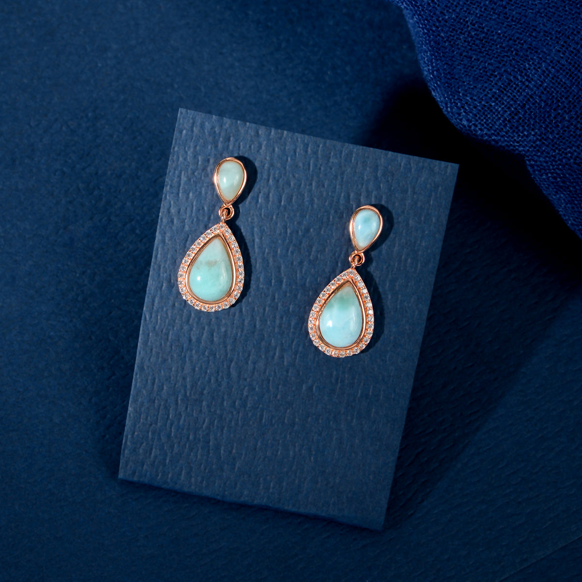 Turquoise Drop Pendant Set