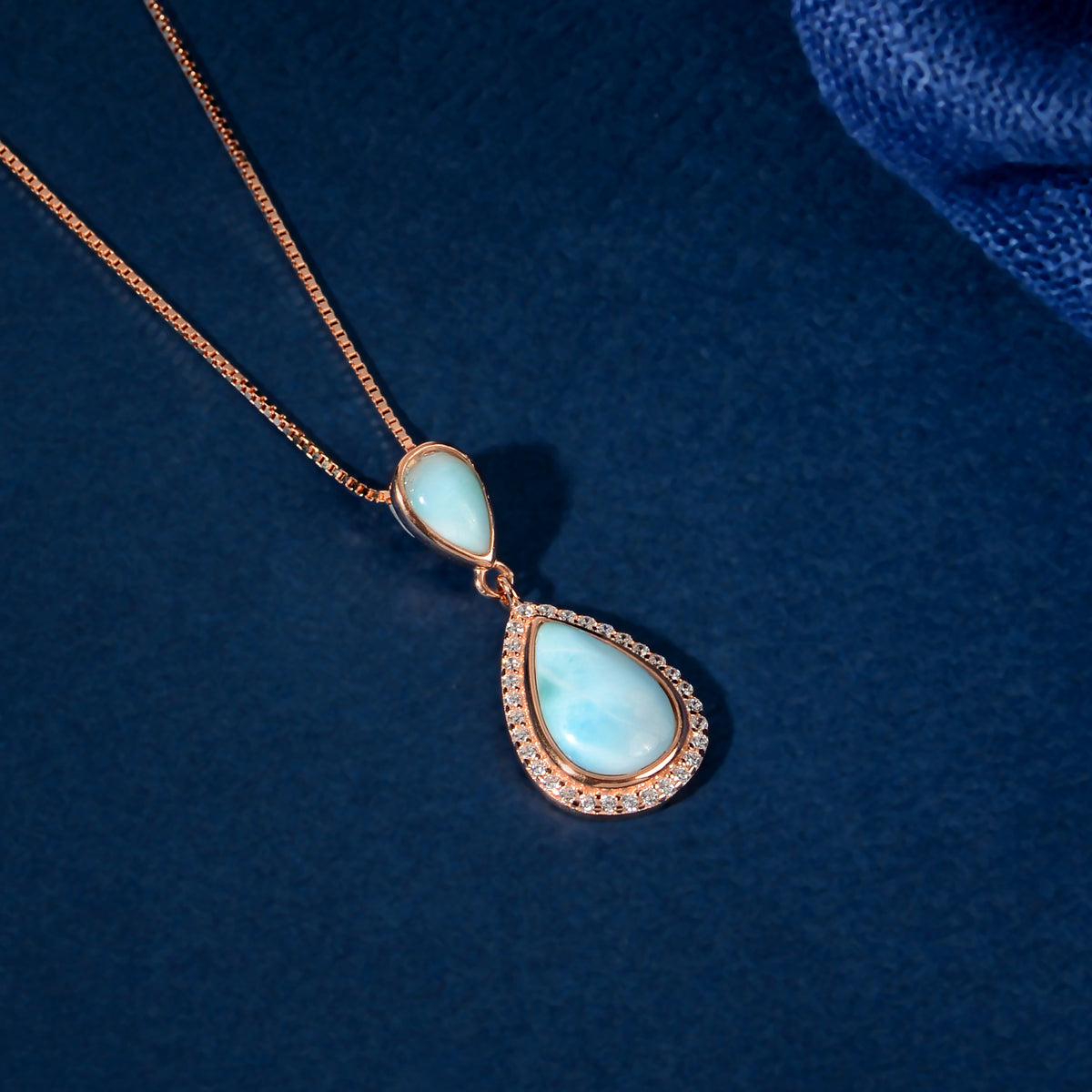 Turquoise Drop Pendant Set