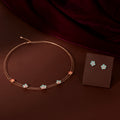 Rose Gold Multicolor Flower Set