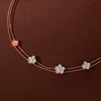 Rose Gold Multicolor Flower Set