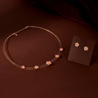 Rose Gold Blossom Charm Set