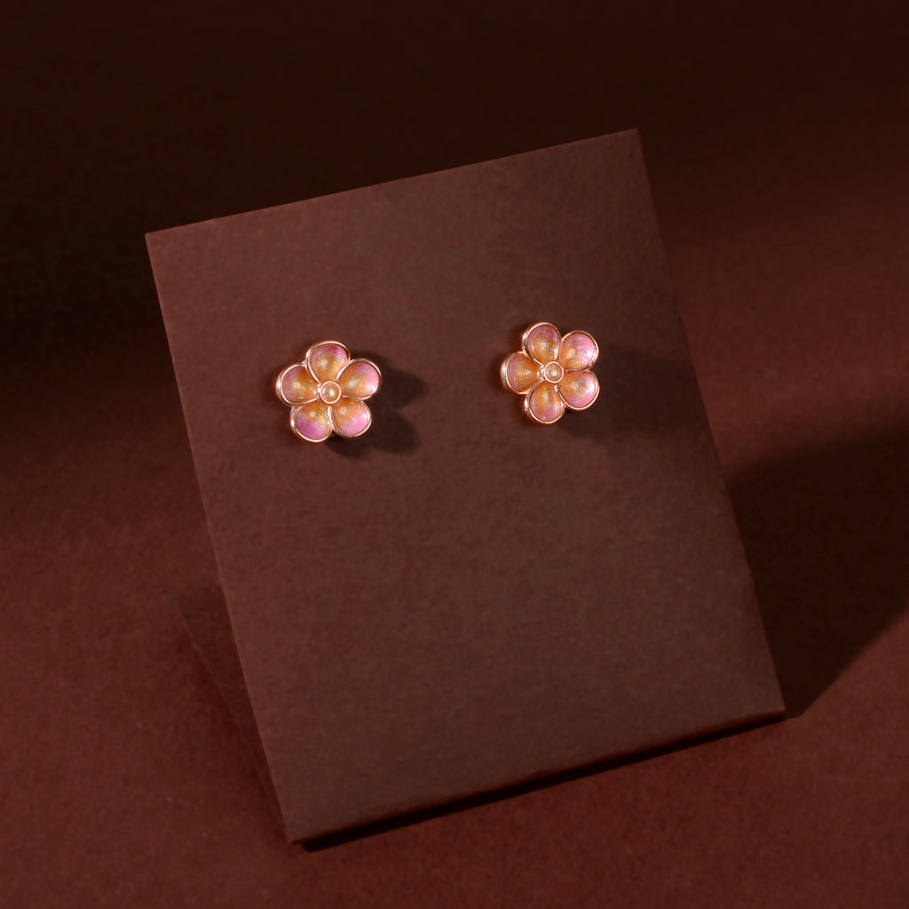 Rose Gold Blossom Charm Set