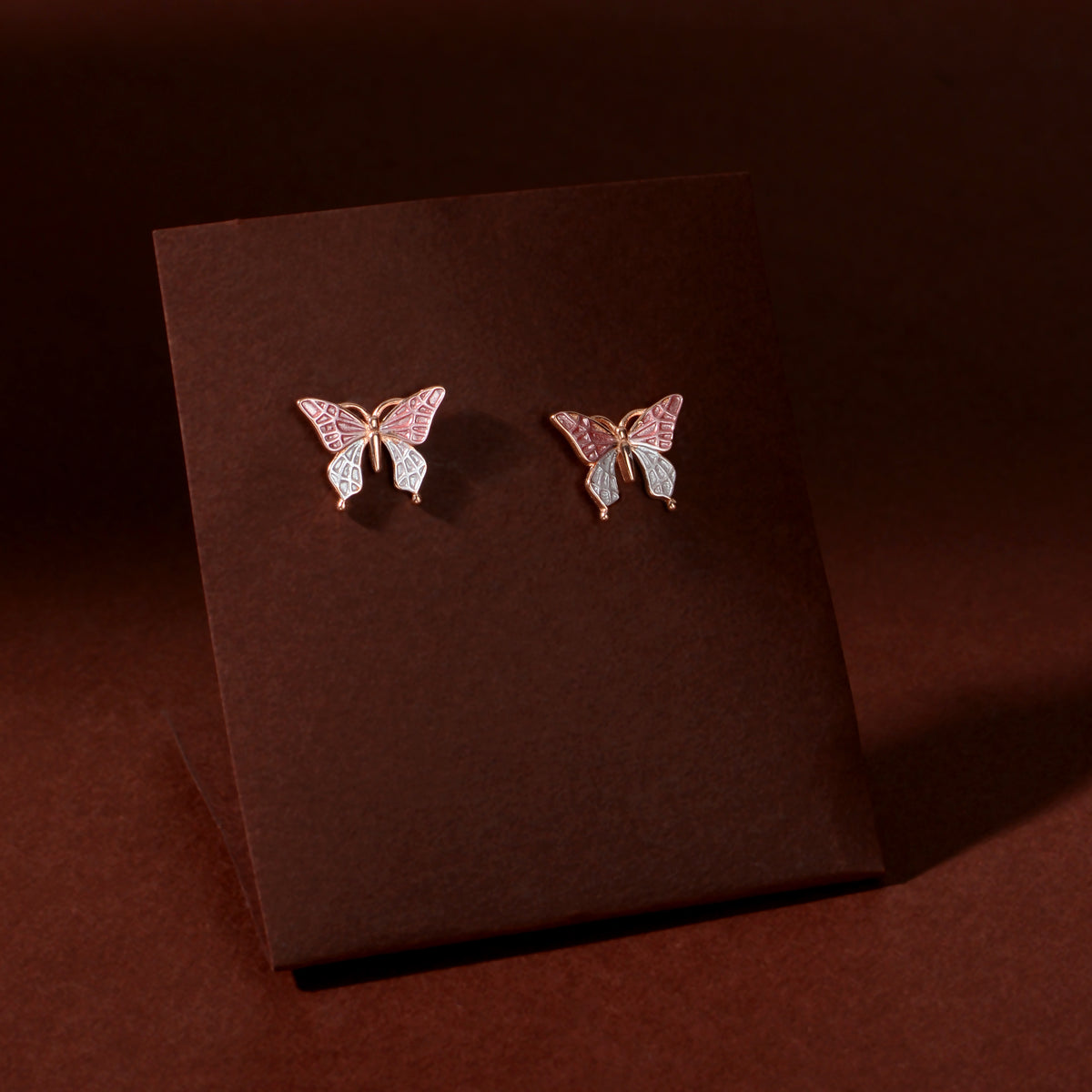 Rose Gold Pink Butterfly & Bloom Set