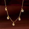 Gold Floral Drop Chain