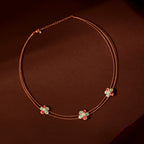 Silver Pearl Flower Set