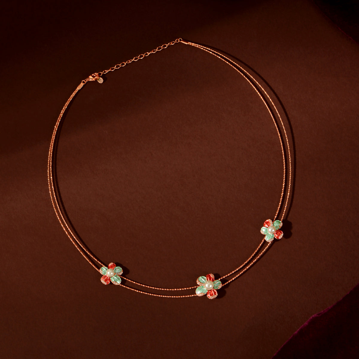 Silver Pearl Flower Set