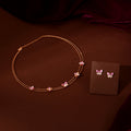 Rose Gold Pink Butterfly Set