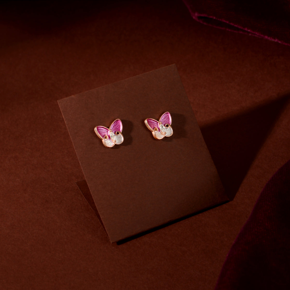Rose Gold Pink Butterfly Set