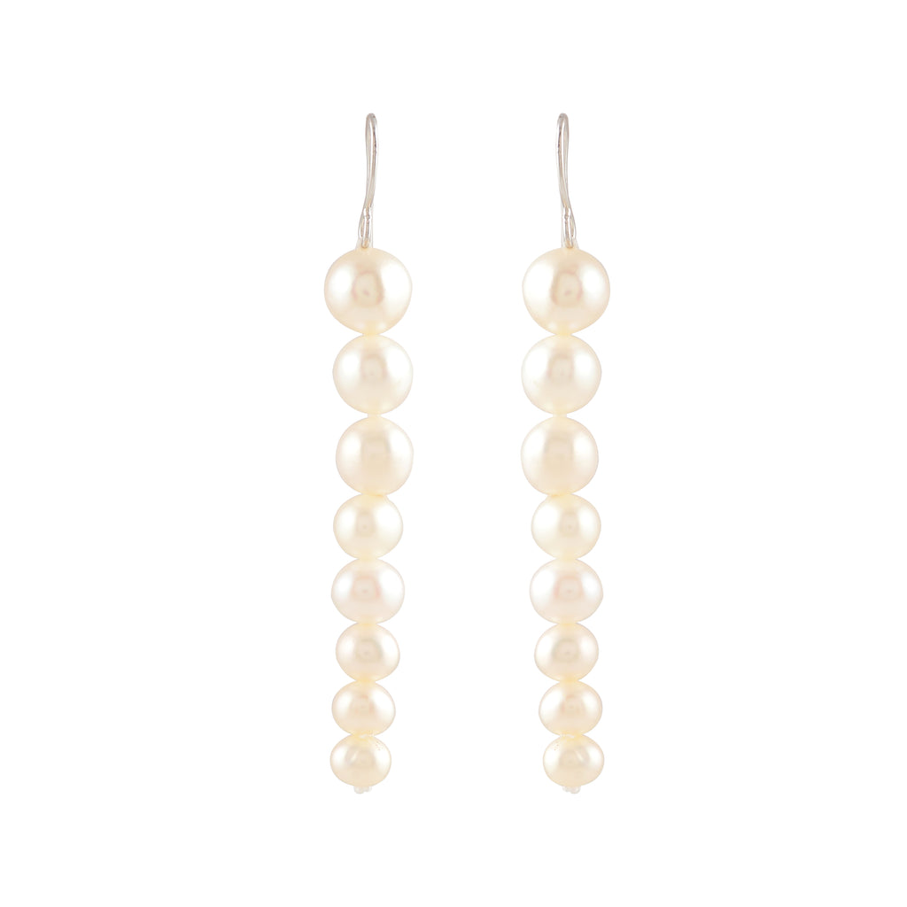 Pearl Descent (Pearl Drop Earrings)