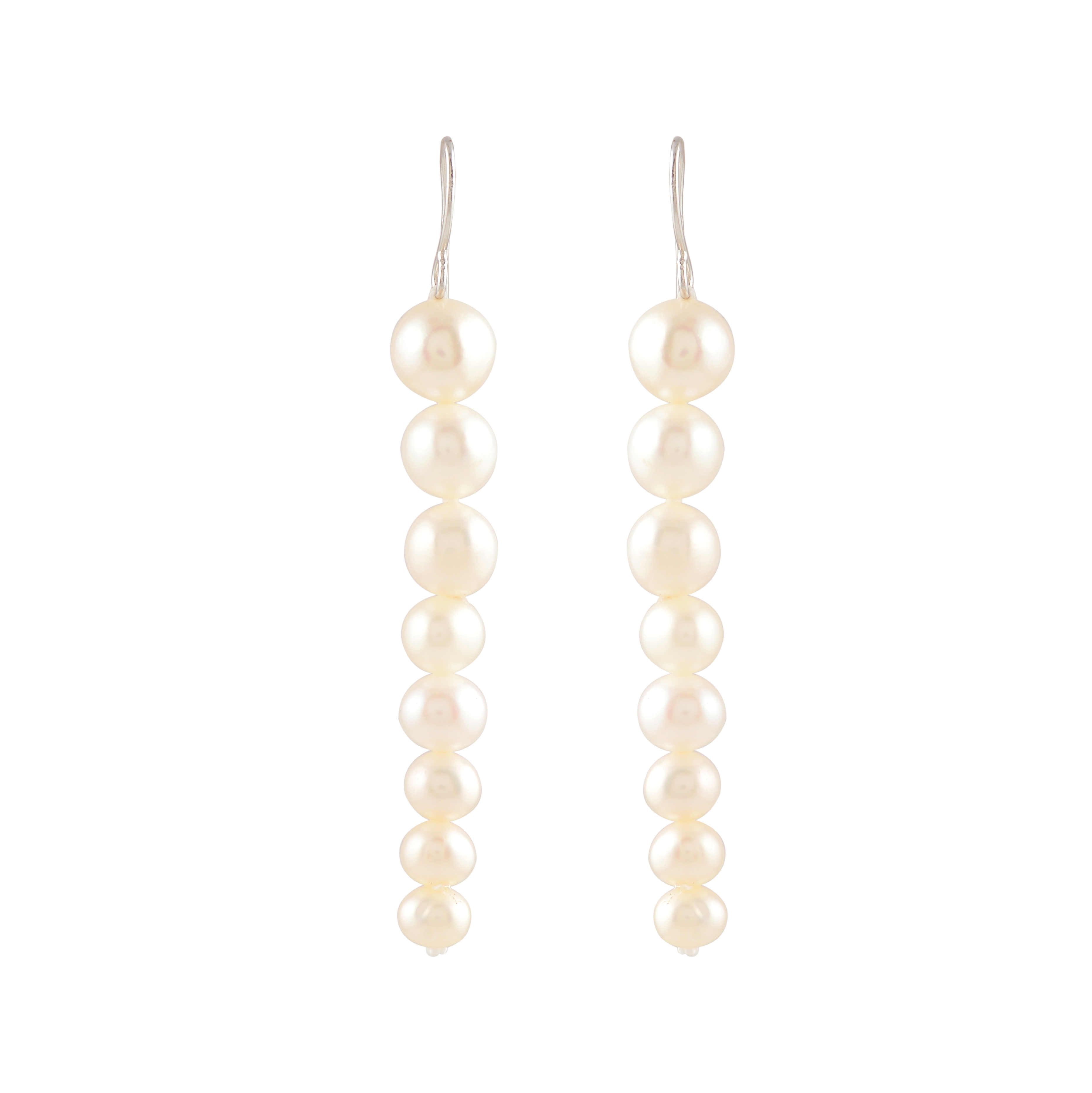 Pearl Descent (Pearl Drop Earrings)