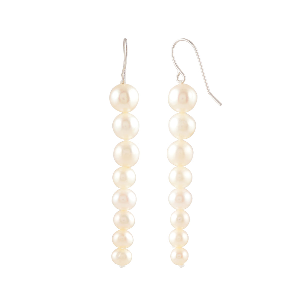 Pearl Descent (Pearl Drop Earrings)
