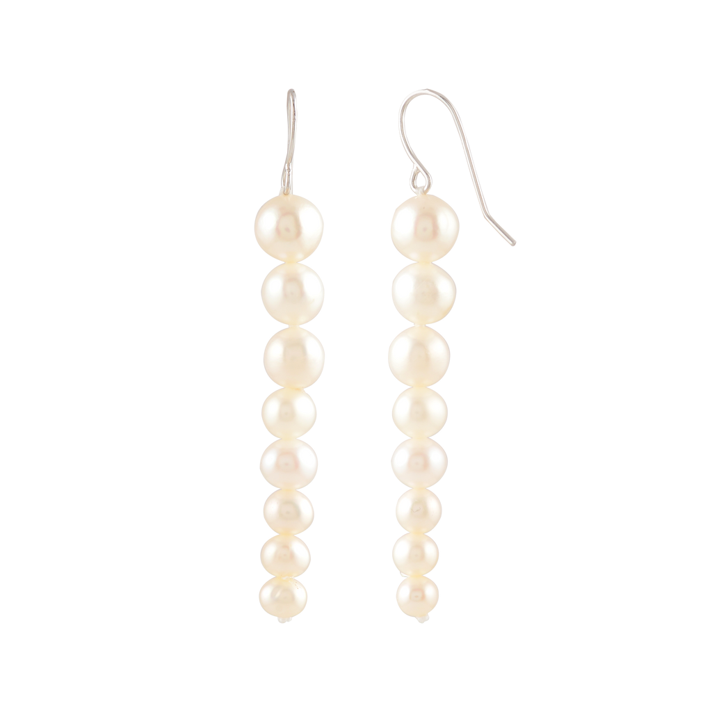 Pearl Descent (Pearl Drop Earrings)