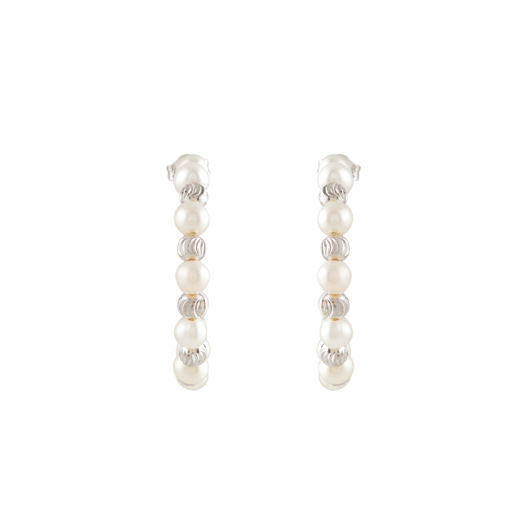 Orbit Pearl Stud Earrings