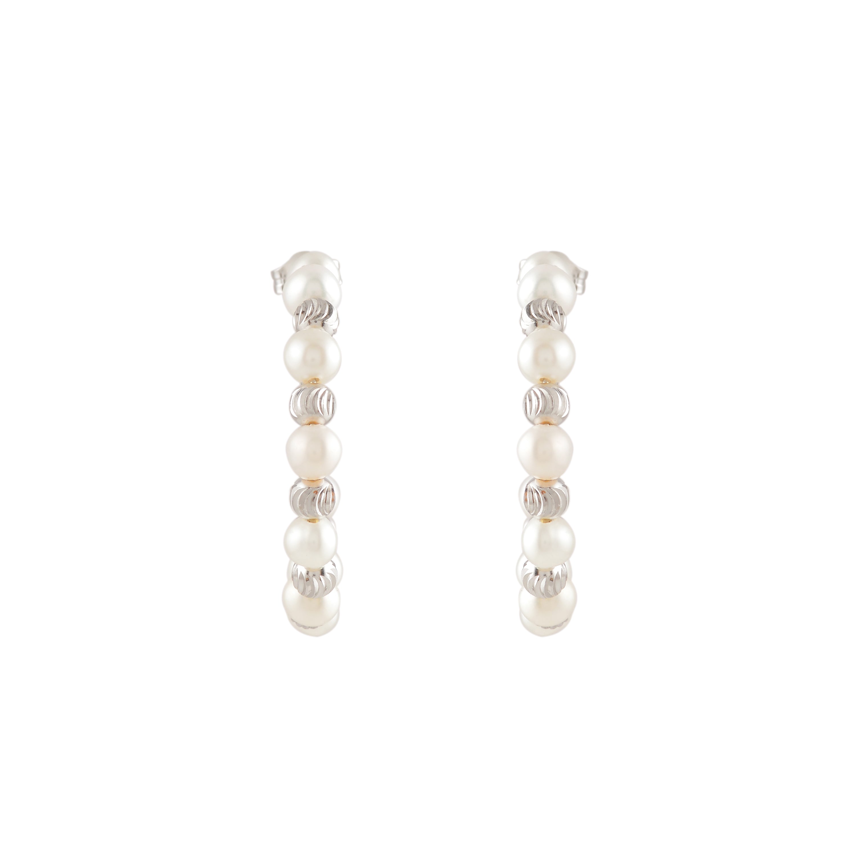 Orbit Pearl Stud Earrings