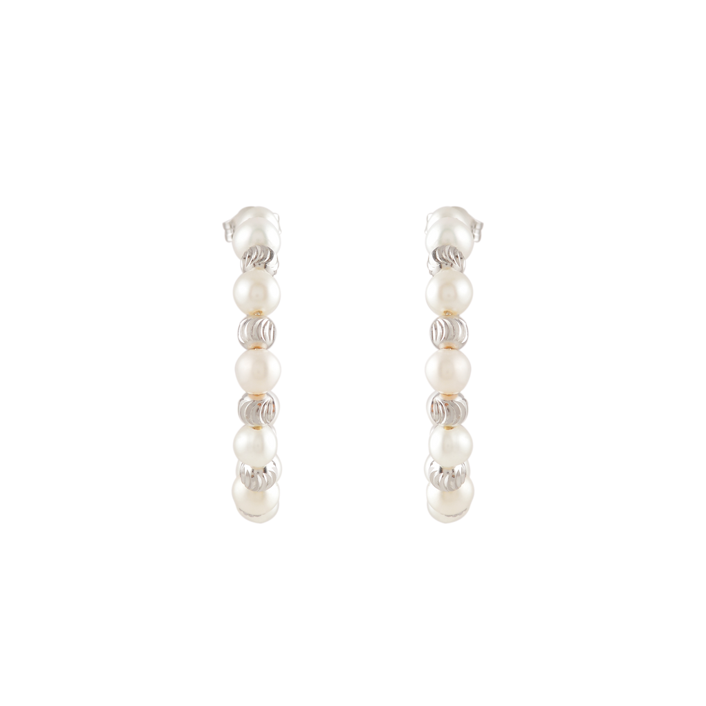 Orbit Pearl Stud Earrings