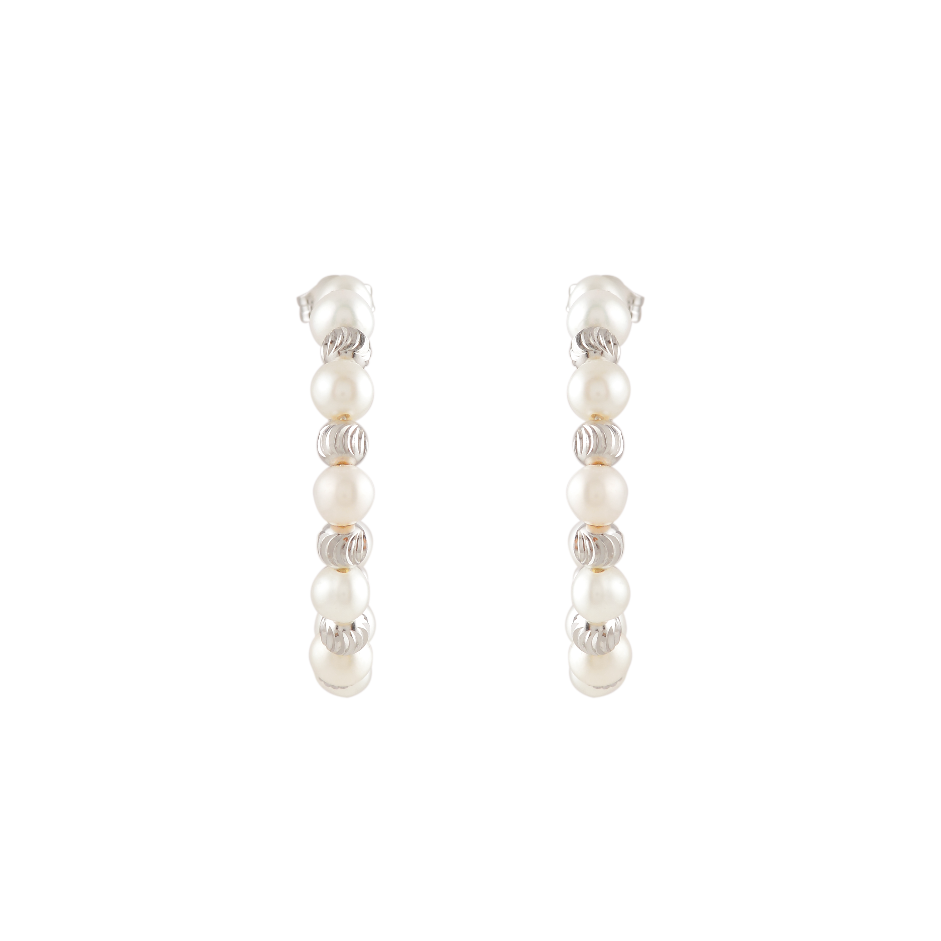 Orbit Pearl Stud Earrings