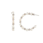 Orbit Pearl Stud Earrings