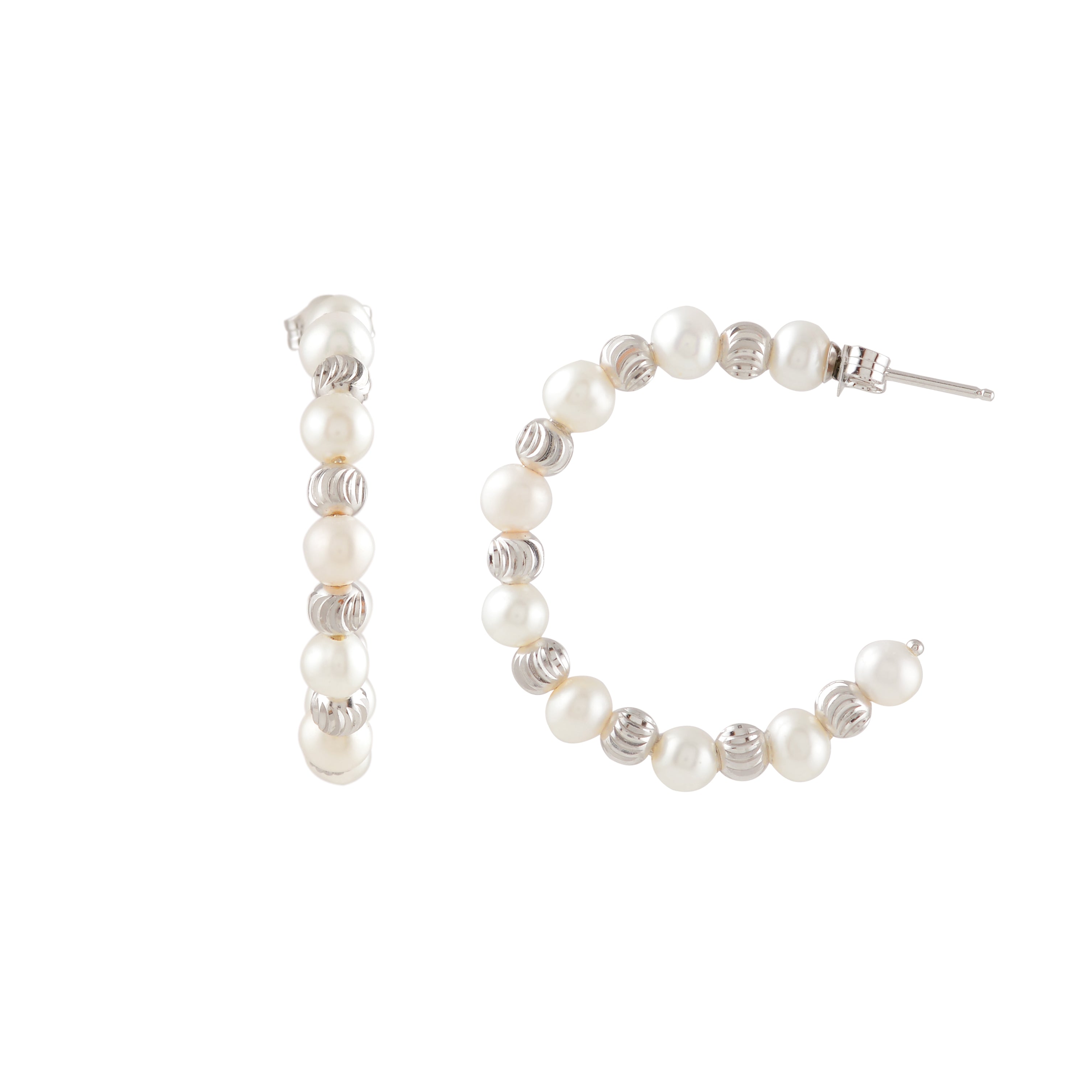 Orbit Pearl Stud Earrings