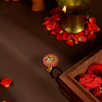 92.5 Silver Kundan Peacock Ring