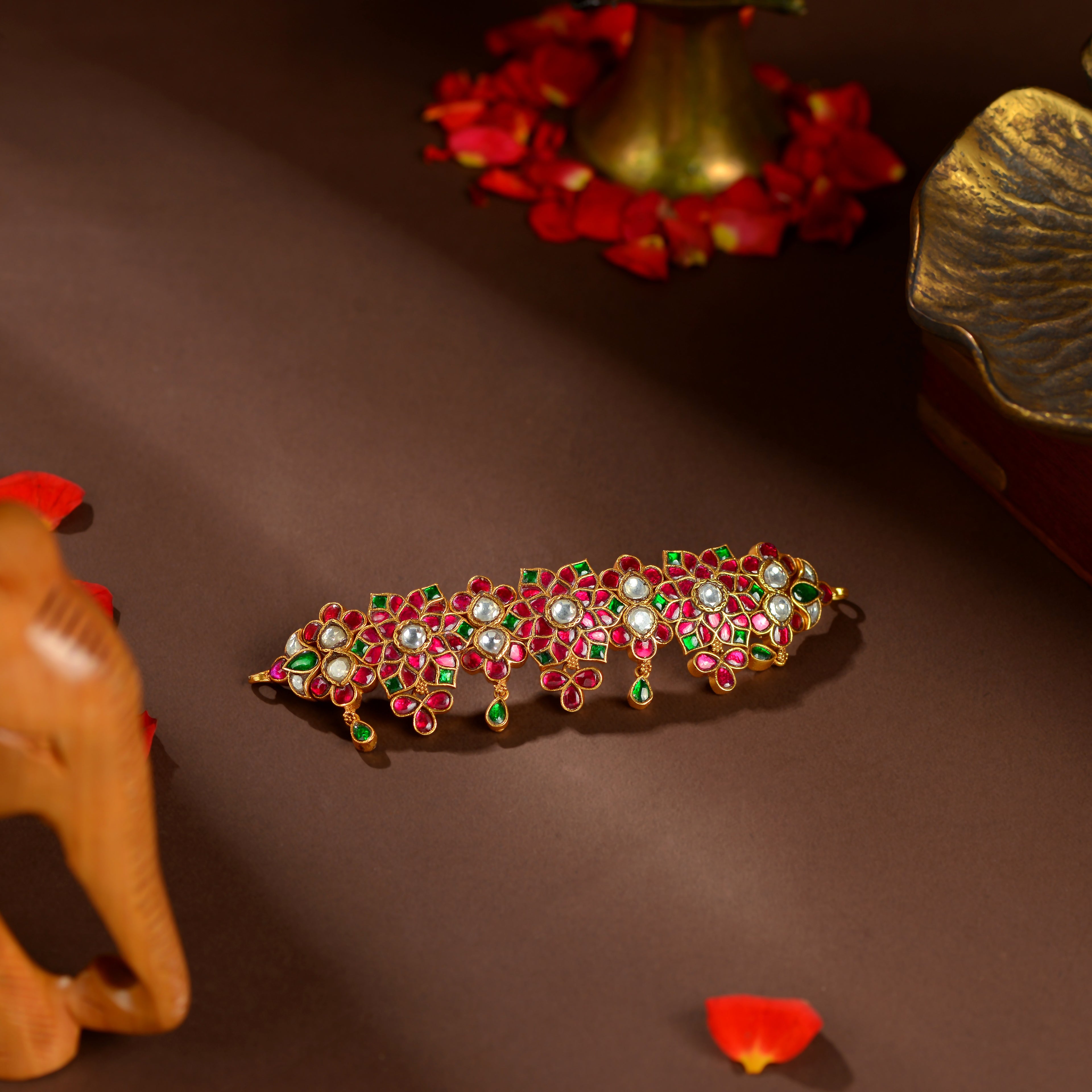 Ruby Emerald Floral Baju Band
