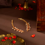 Ruby Kundan Pearl Kaan Chains