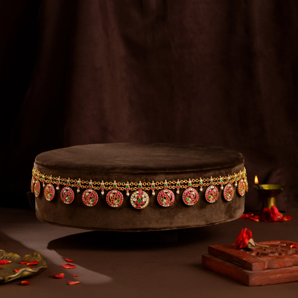 Ruby Emerald Kundan Vaddanam