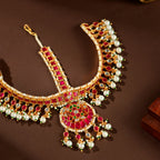 92.5 Silver Kundan Matha Patti Maangtikka