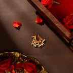 92.5 Silver Kundan Peacock Nose Ring