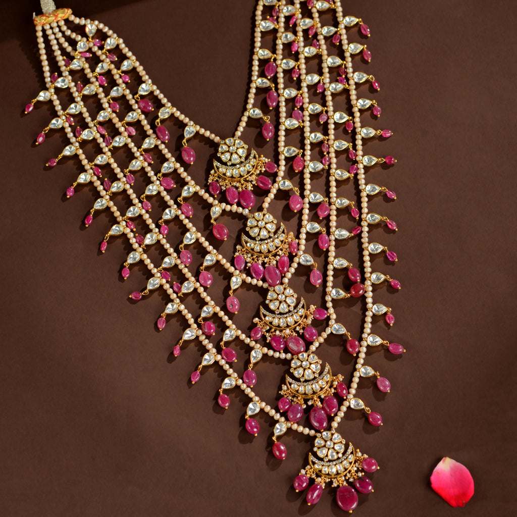 92.5 Silver Royal Sathlada Bridal Necklace