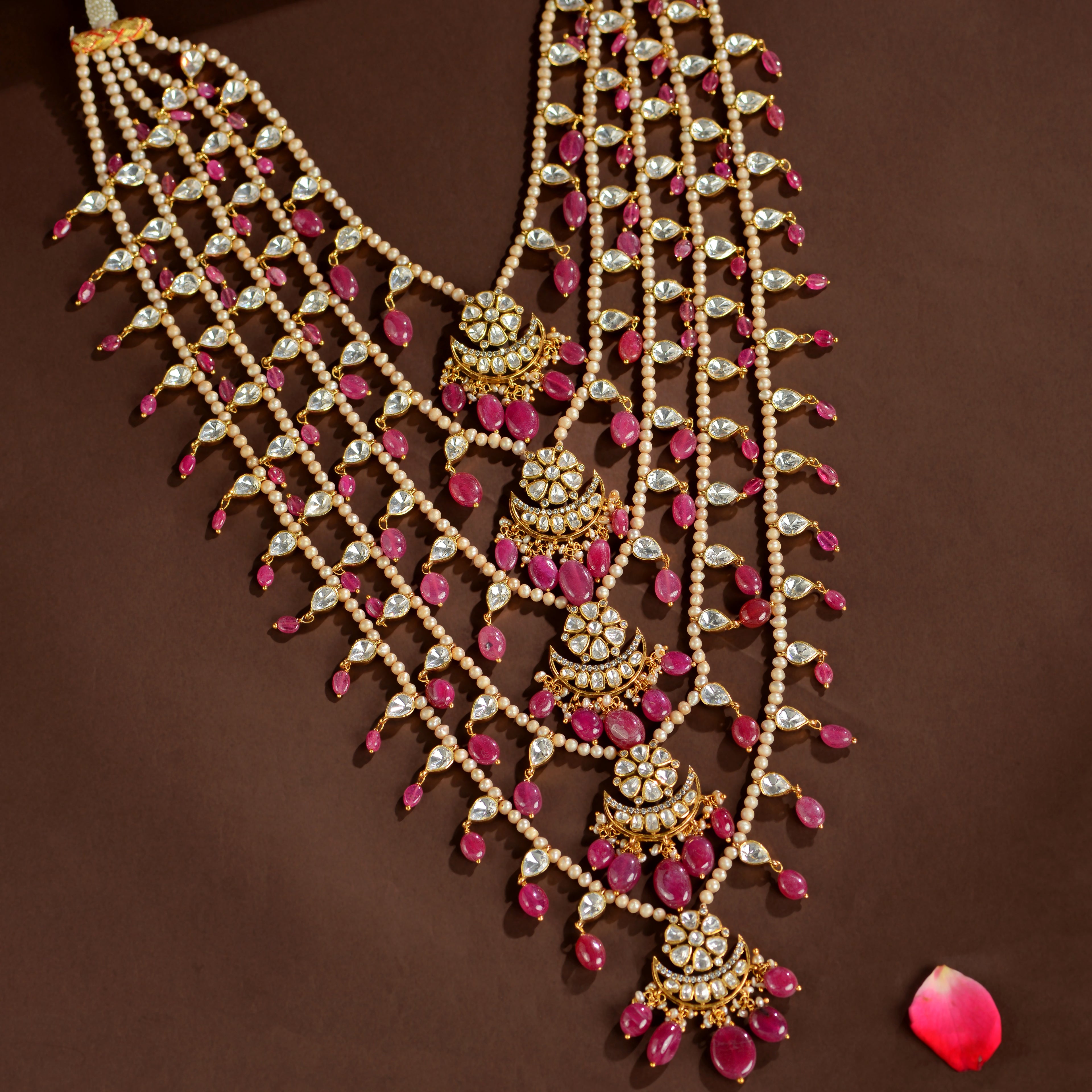 92.5 Silver Royal Sathlada Bridal Necklace
