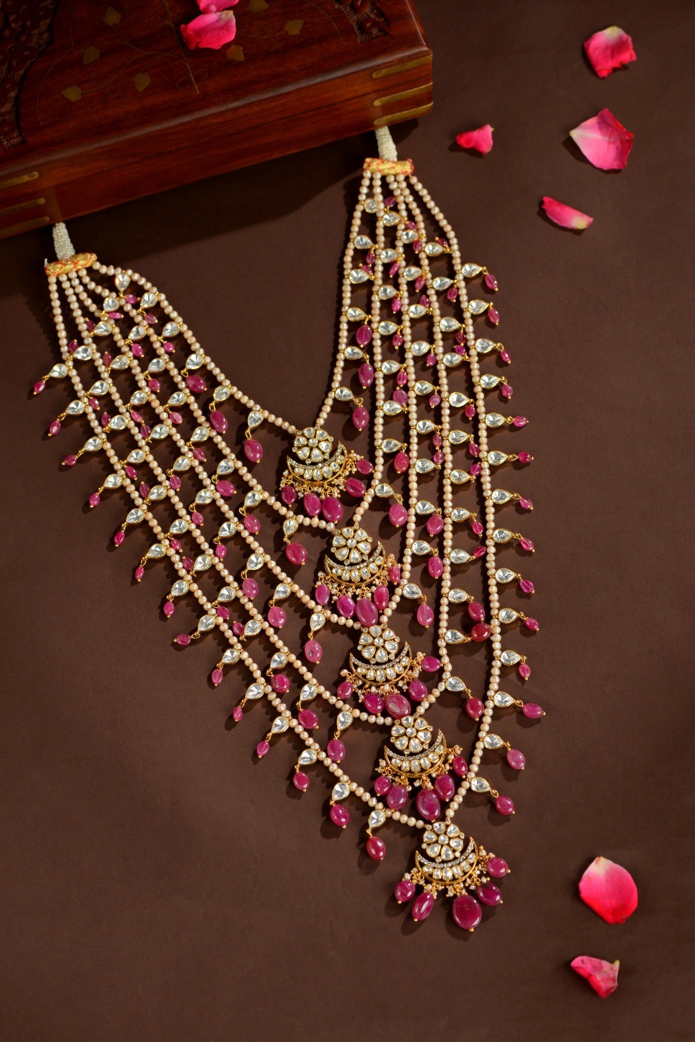 Royal Kundan Bridal Necklace in 925 Sterling Silver