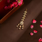 92.5 Sterling Silver Royal Kundan Pearl Maangtikka