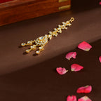 92.5 Sterling Silver Royal Kundan Pearl Maangtikka