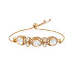 Silver Polki Pattern Slider Bracelet