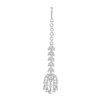 Silver CZ Maang Tikka