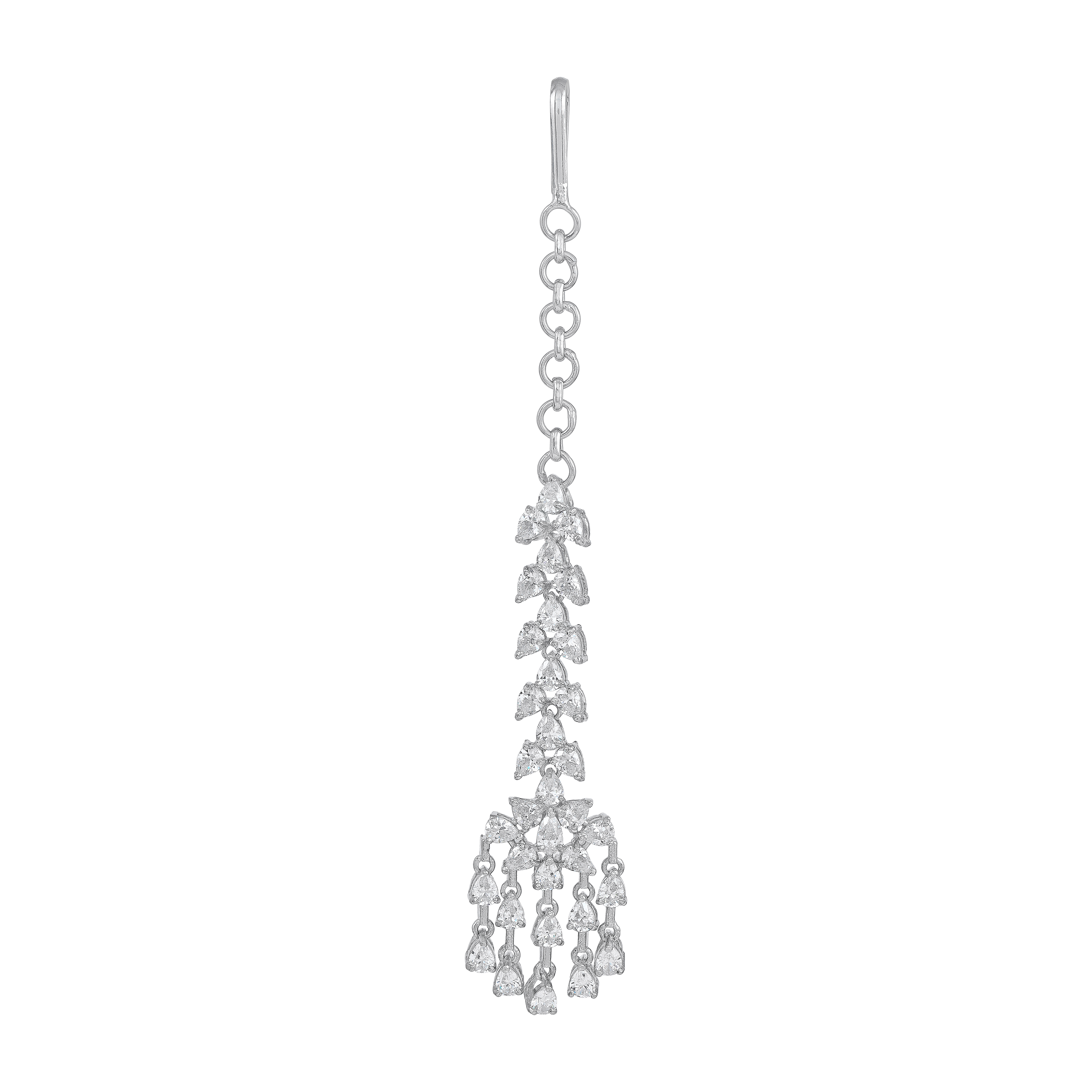 Silver CZ Maang Tikka