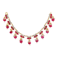 Silver Choker with Leaf-Motif